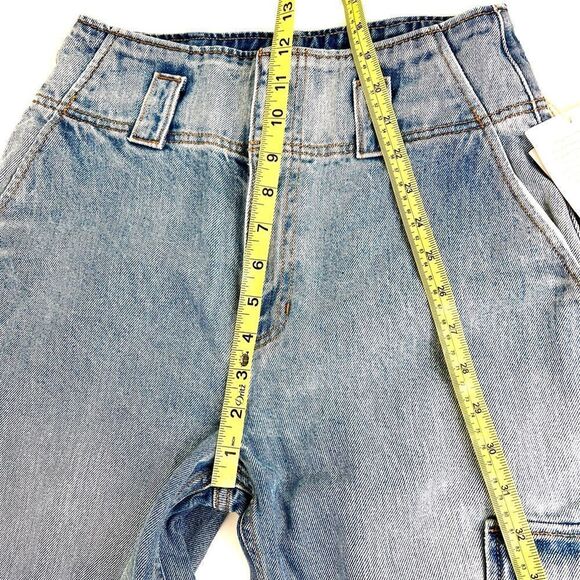 Anthropologie Etica Juni Relaxed Barrel Cargo in North Shore Jeans - Picture 14 of 15